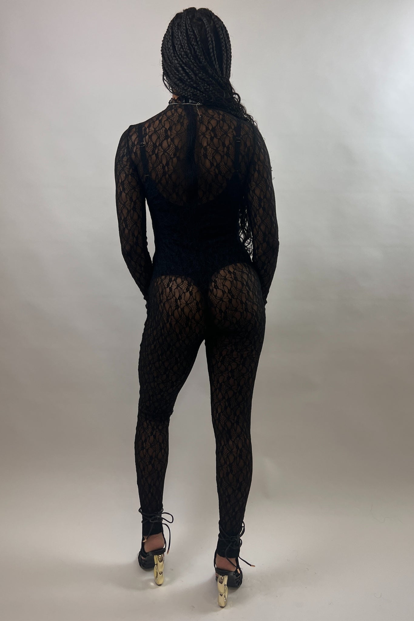 Talk To Me Nice Mesh Jumpsuit