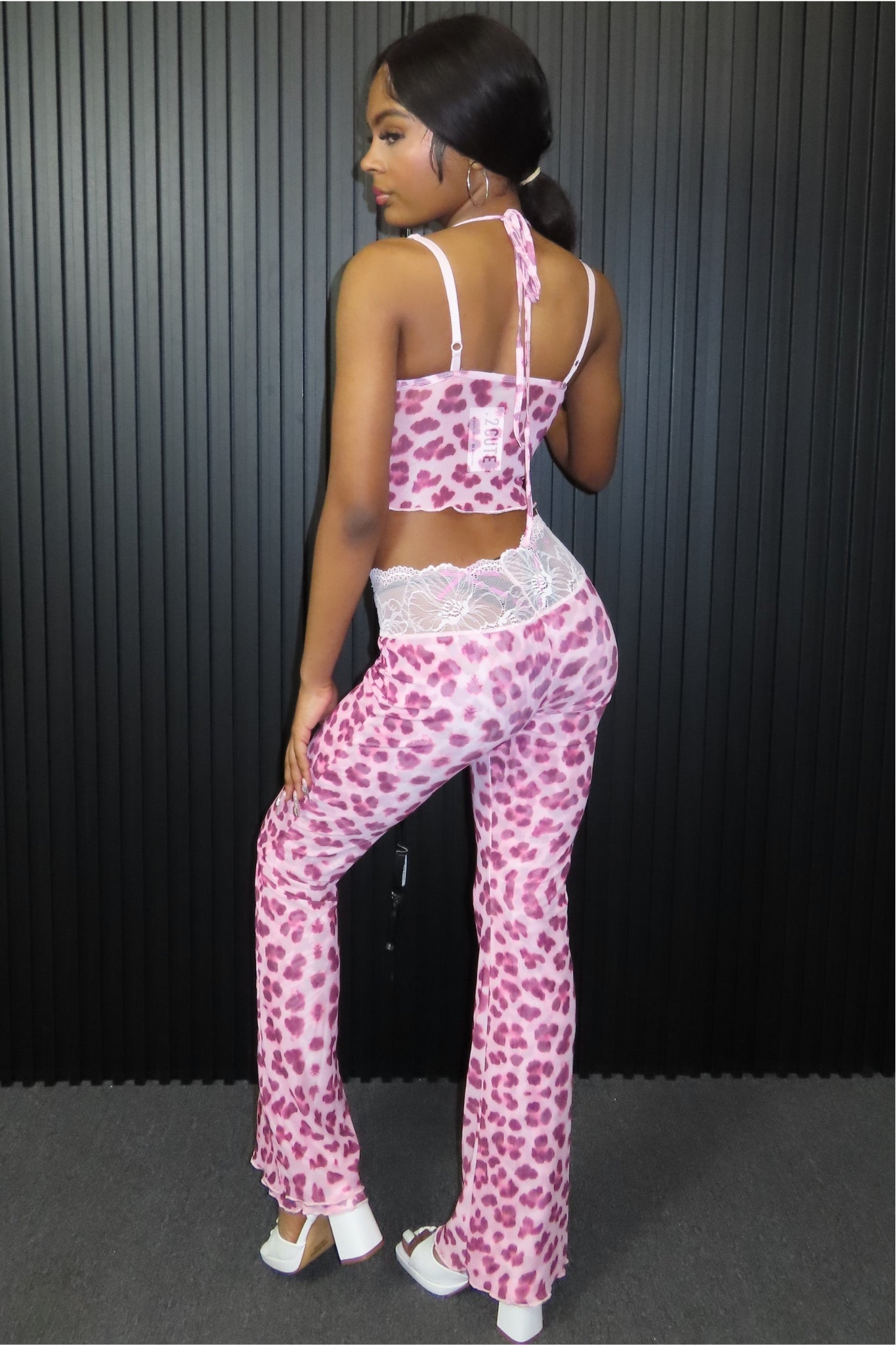 Wild in Lace Pant Set
