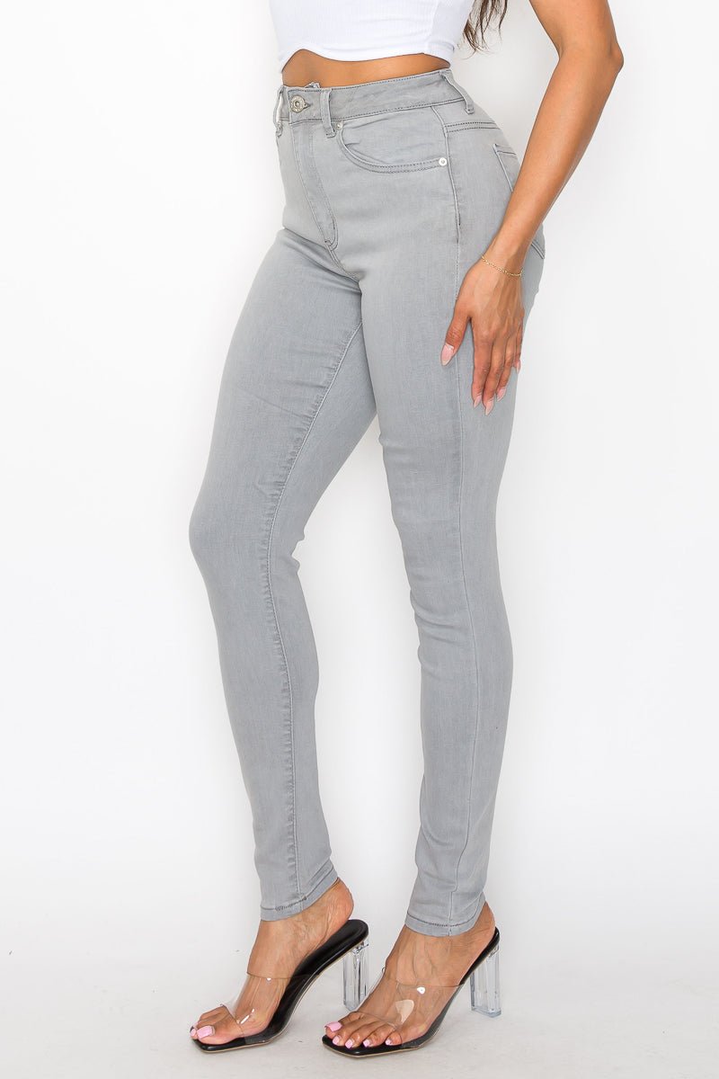I'm Good High Rise Skinny Jeans - Gray - 2 Cute