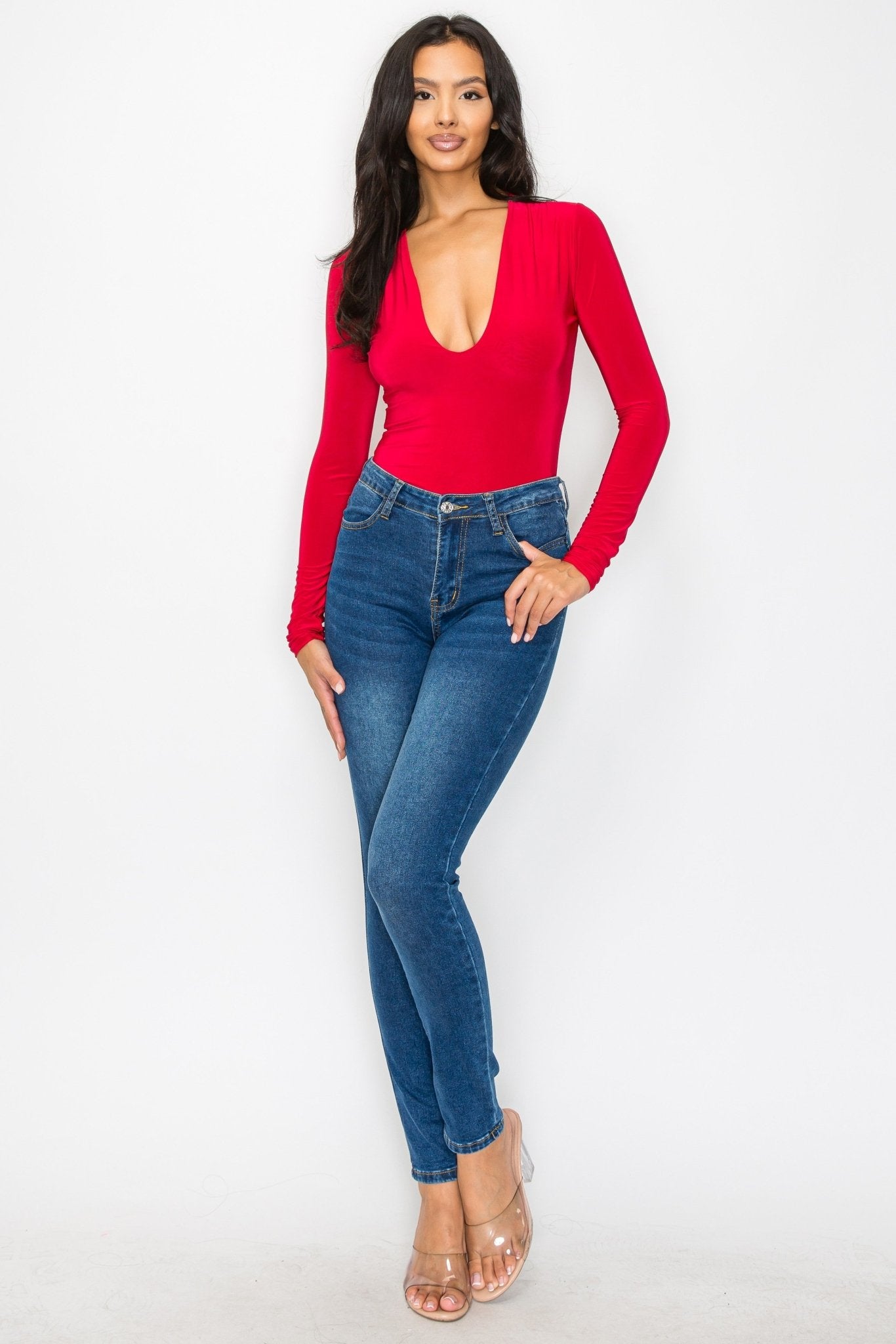 Right On Time Bodysuit - Red - 2 Cute