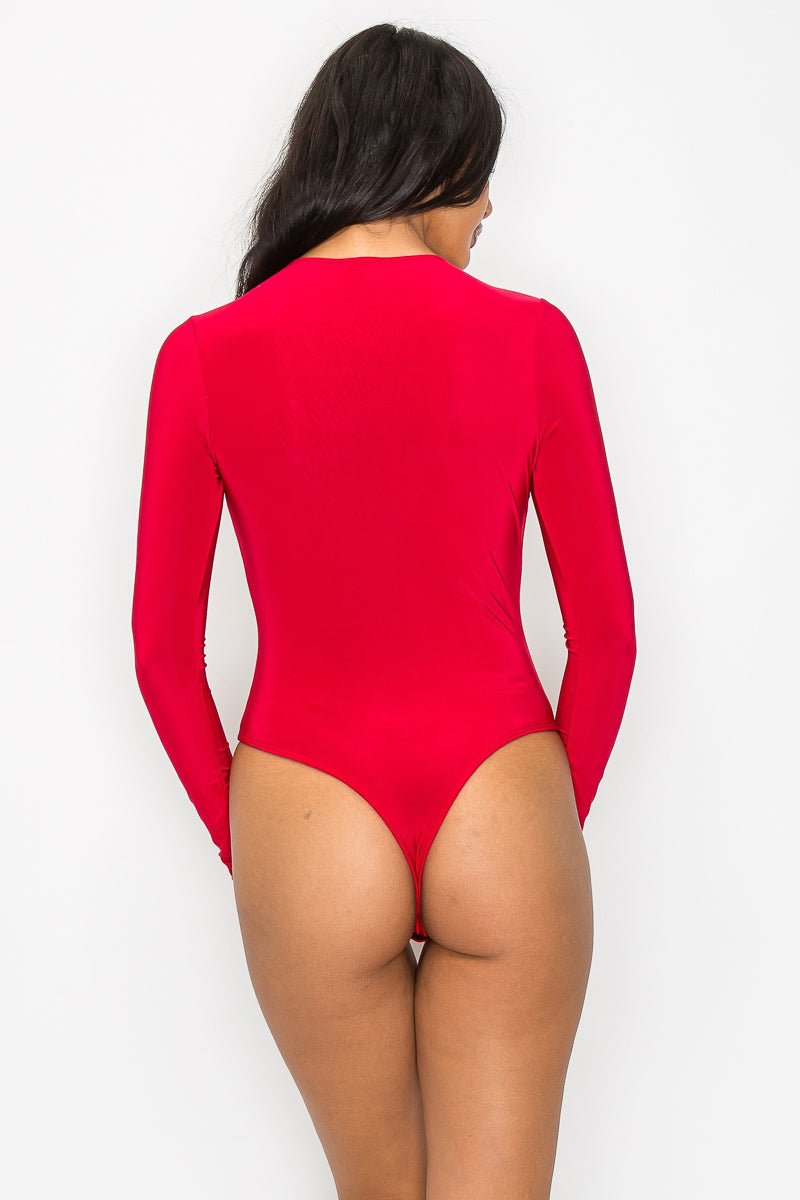 Right On Time Bodysuit - Red - 2 Cute