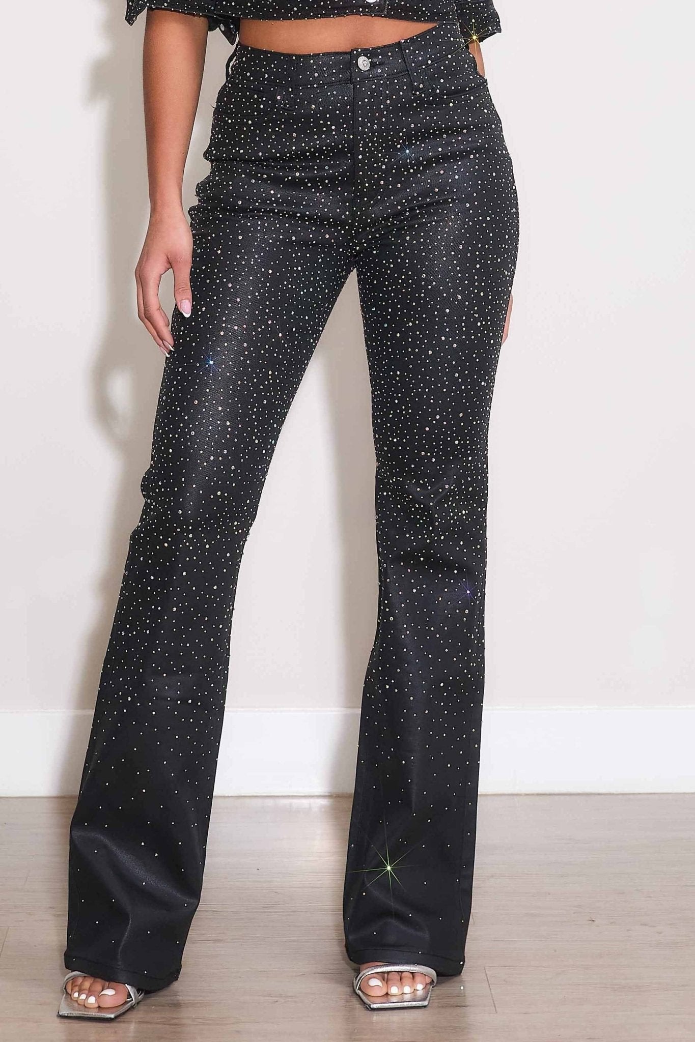 Shine Bright Iridescent Bootcut Pant - 2 Cute -