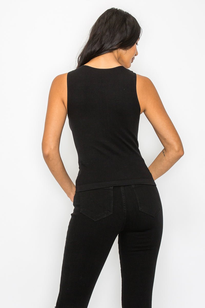 Tanya Tank Top - Black - 2 Cute