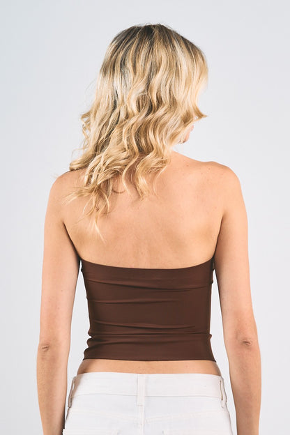 Clean Slate Tube Top_Chocolate_back