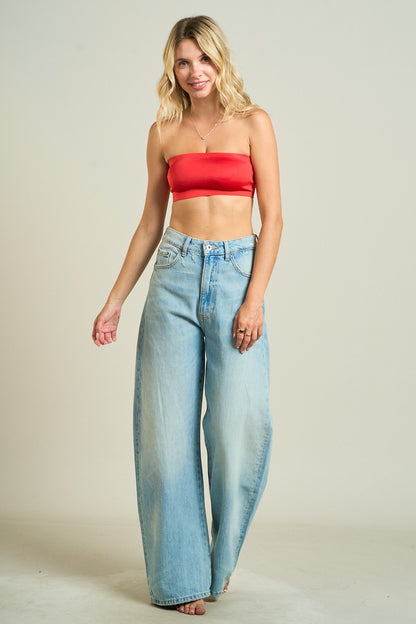 Bare Minimum Bandeau Top_Red_full