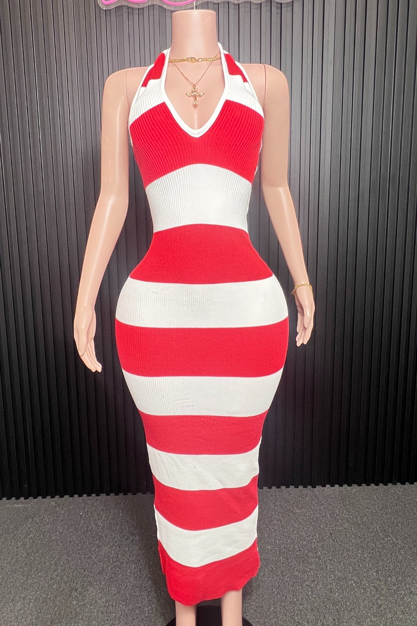 Red Hot Maxi Dress