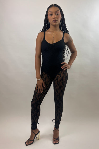 Late Night Fantasy Lace Jumpsuit