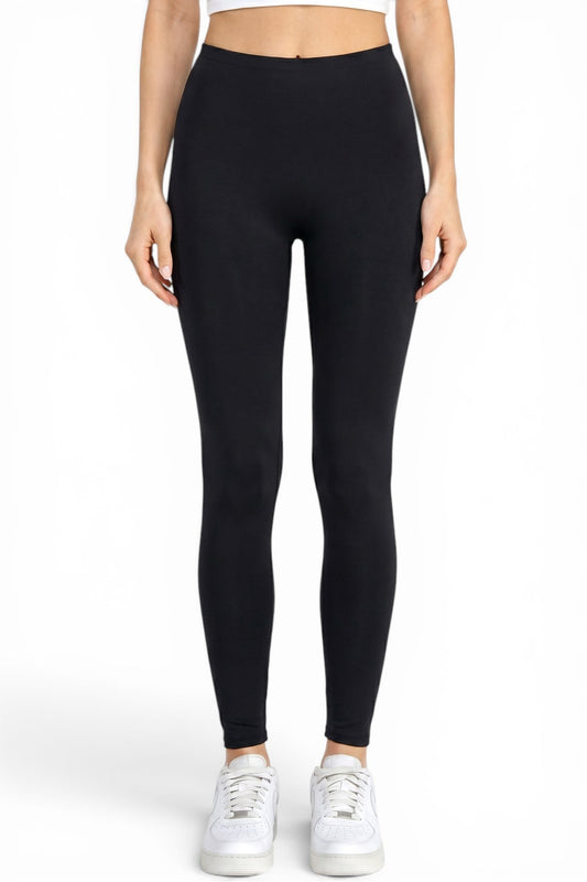 Cozy Season Fleece Lined Leggings_Black_front