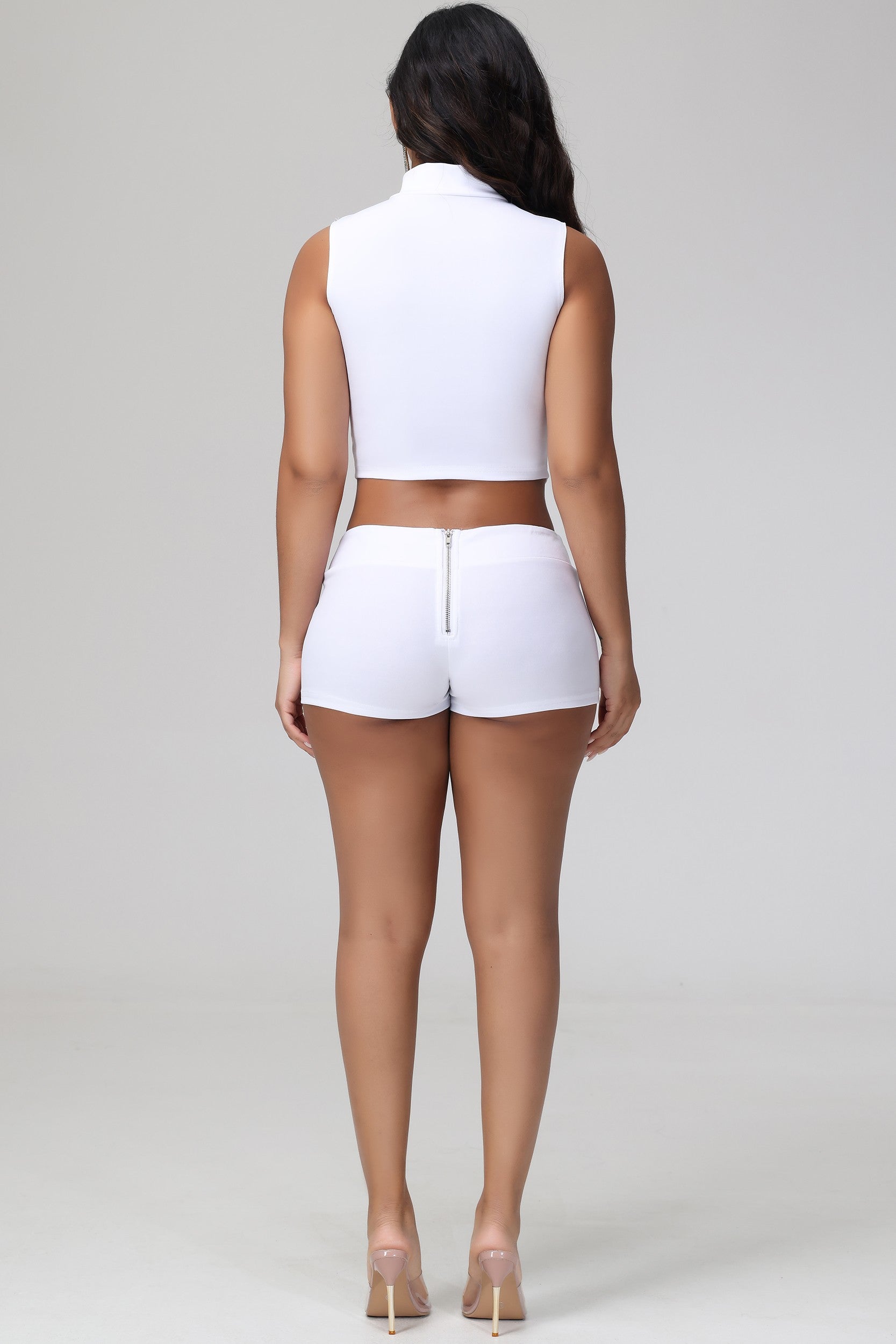 All Day White Short Set