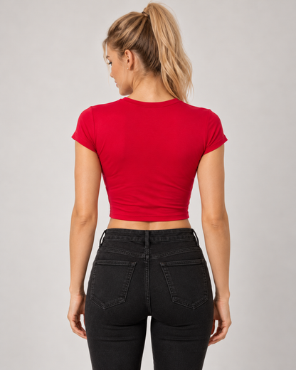 Good & Evil Graphic Tee_Red_back