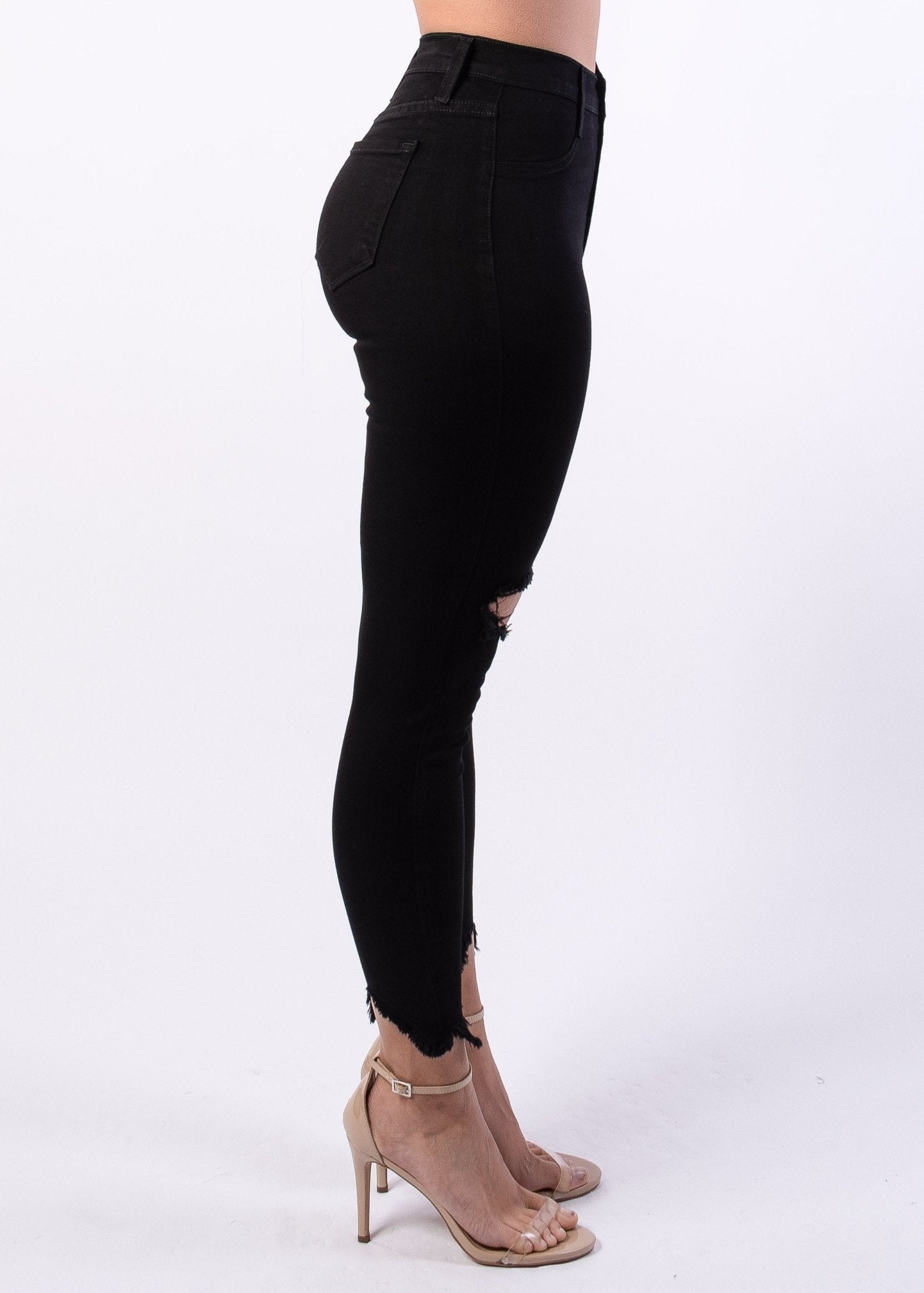 Michelle High Rise Distressed Skinny Jeans