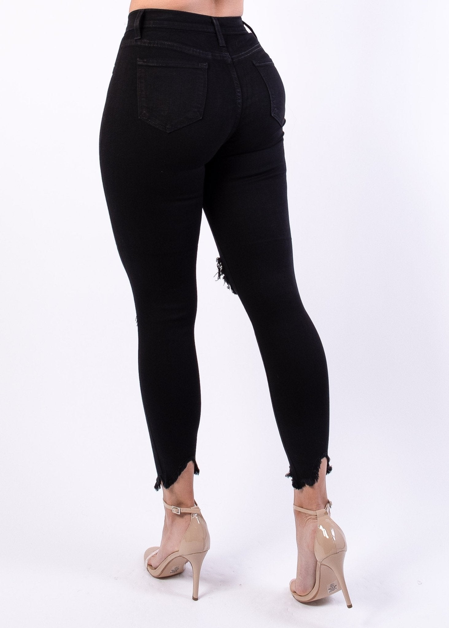 Michelle High Rise Distressed Skinny Jeans
