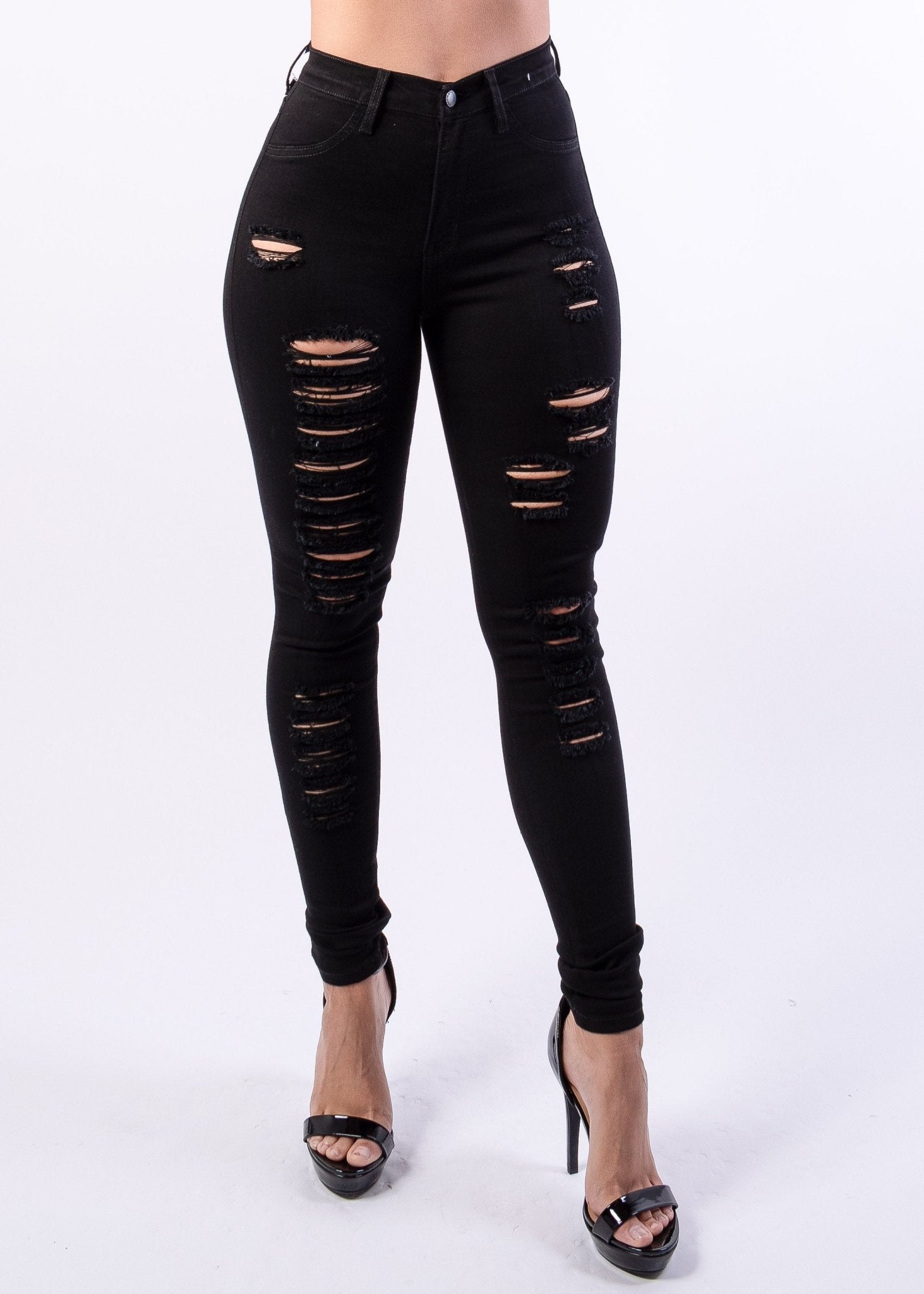 Monica Distressed Skinny Jeans