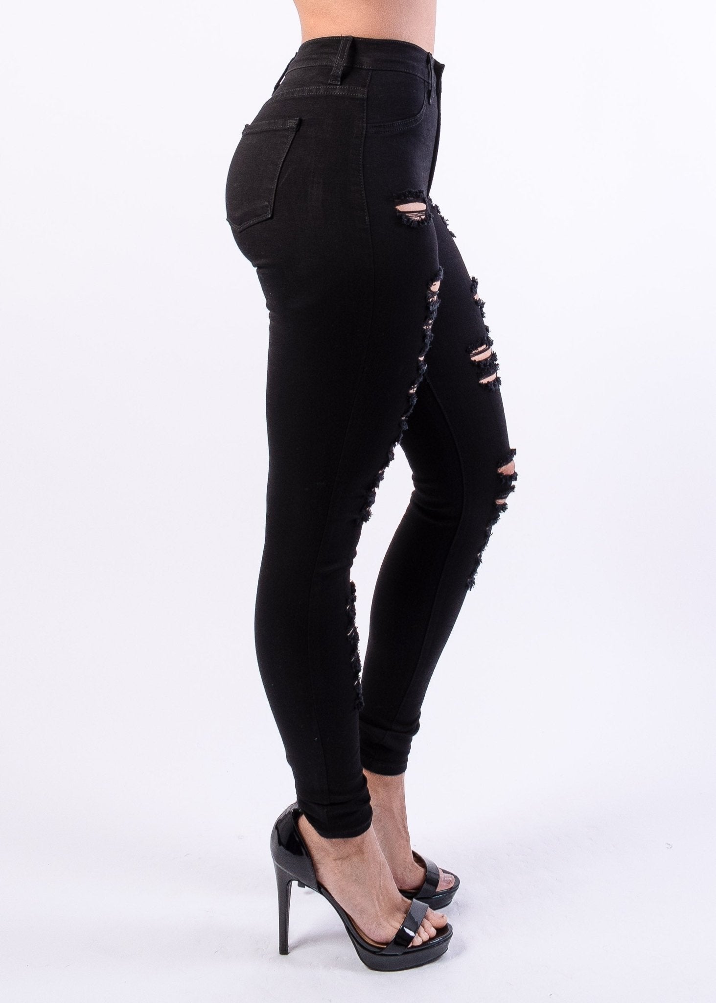 Monica Distressed Skinny Jeans