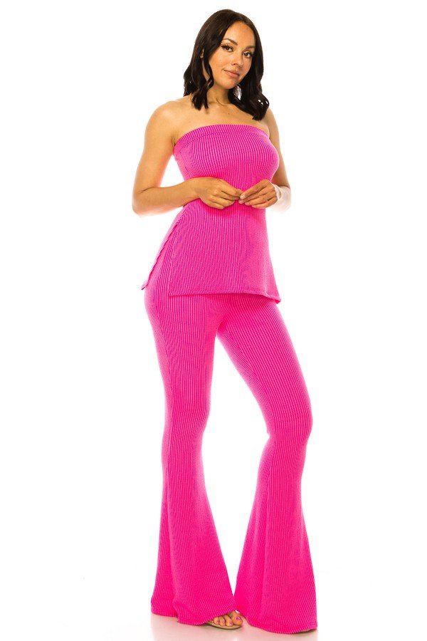 Weekend Vibes Pant Set - Hot Pink - 2 Cute
