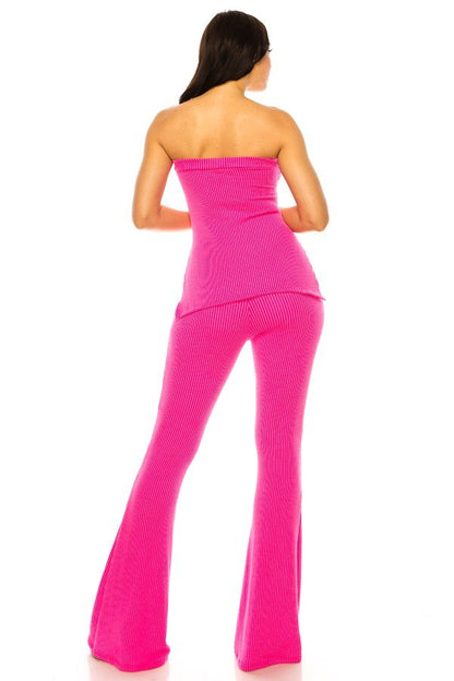 Weekend Vibes Pant Set - Hot Pink - 2 Cute